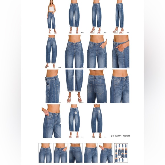 Zenana Outfitters Classic Blue Cropped Jeans - Picture 4 of 4